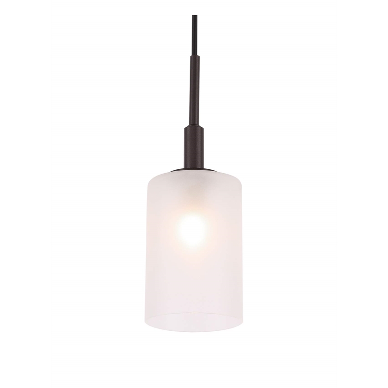 Woodbridge Lighting Elise 1-Light Opal Glass & Steel Mini Pendant in Bronze