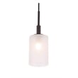 Woodbridge Lighting Elise 1-Light Opal Glass & Steel Mini Pendant in Bronze