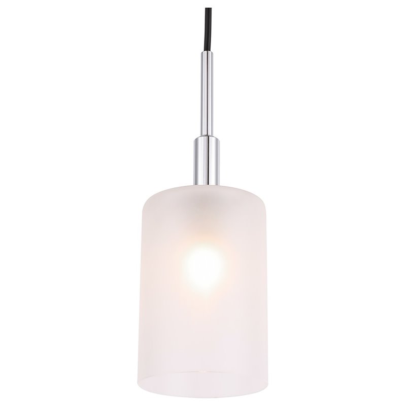 Woodbridge Lighting Elise 1-Light Opal Glass & Steel Mini Pendant in Chrome