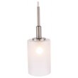 Woodbridge Lighting Elise 1-Light Opal Glass Mini Pendant in Satin Nickel