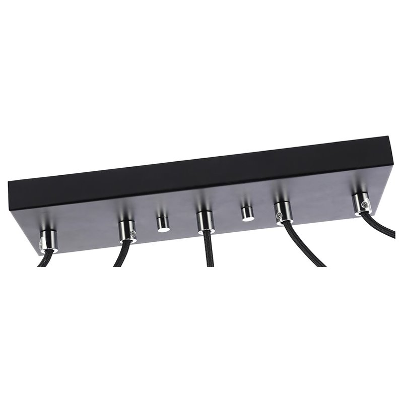 Woodbridge Lighting Christina 5-Light Metal Linear Pendant in Chrome/Bronze