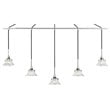 Woodbridge Lighting Christina 5-Light Metal Steel Linear Pendant in Chrome