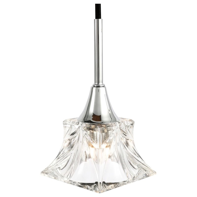 Woodbridge Lighting Christina 5-Light Metal Steel Linear Pendant in Chrome
