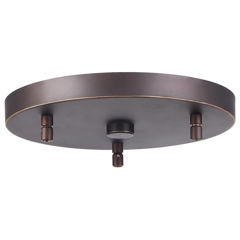 Woodbridge Lighting Elise 1-Light Opal Glass Cluster Pendant in Nickel/Bronze