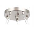 Woodbridge Lighting Alexis 5-Light Metal Steel Pendant Chandelier in Mosaic Red