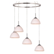 Woodbridge Lighting Alexis 5-Light Metal Pendant Chandelier in Satin Nickel