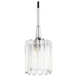 Woodbridge Lighting Regent Park 1-Light Glass Pendant in Chrome