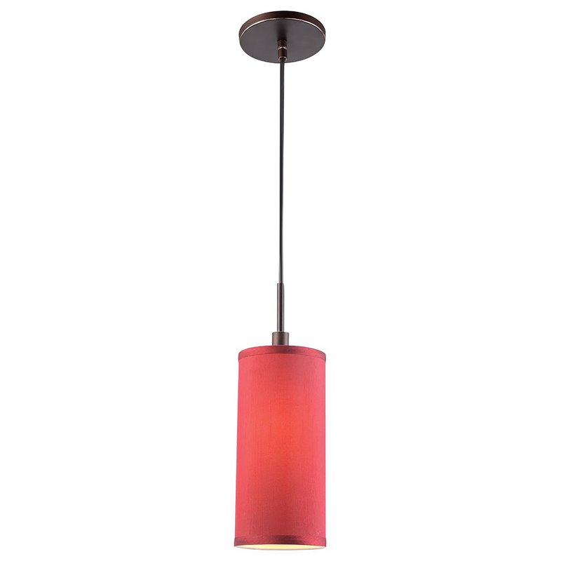 Woodbridge Lighting Sypta Eclipse 1-Light Metal Steel Mini Pendant in Bronze
