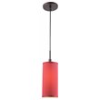 Woodbridge Lighting Sypta Eclipse 1-Light Metal Steel Mini Pendant in Bronze