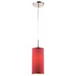 Woodbridge Lighting Sypta Eclipse 1-Light Metal Mini Pendant in Satin Nickel
