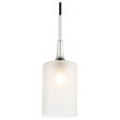 Woodbridge Lighting Chelsea 1-Light Opal Glass & Steel Mini Pendant in Chrome