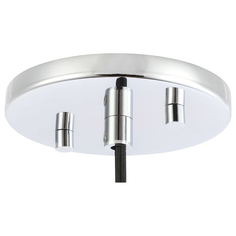Woodbridge Lighting Chelsea 1-Light Opal Glass & Steel Mini Pendant in Chrome