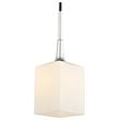 Woodbridge Lighting Chelsea 1-Light Glass & Steel Mini Pendant in Chrome