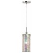 Woodbridge Lighting Tube Eclipse 1-Light Metal Mini Pendant in Nickel