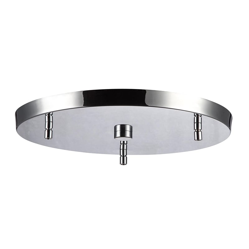 Woodbridge Lighting Austin 3-Light Metal Mini-pendant Cluster in Chrome/Clear