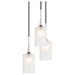 Woodbridge Lighting Chelsea 5-Light Opal Glass Cluster Pendant in Chrome