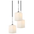 Woodbridge Lighting Chelsea 5-Light Glass & Steel Cluster Pendant in Chrome
