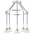 Woodbridge Lighting Christina 5-Light Glass & Steel Chandelier in Chrome