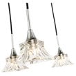 Woodbridge Lighting Christina 5-Light Glass & Steel Chandelier in Chrome