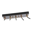 Woodbridge Lighting Elise 5-Light Opal Glass Linear Pendant in Brass/Bronze