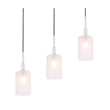 Woodbridge Lighting Elise 5-Light Opal Glass & Steel Linear Pendant in Chrome