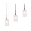 Woodbridge Lighting Elise 5-Light Opal Glass Linear Pendant in Satin Nickel