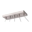 Woodbridge Lighting Elise 5-Light Opal Glass Linear Pendant in Satin Nickel