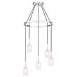 Woodbridge Lighting Elise 5-Light Opal Glass & Steel Chandelier in Chrome