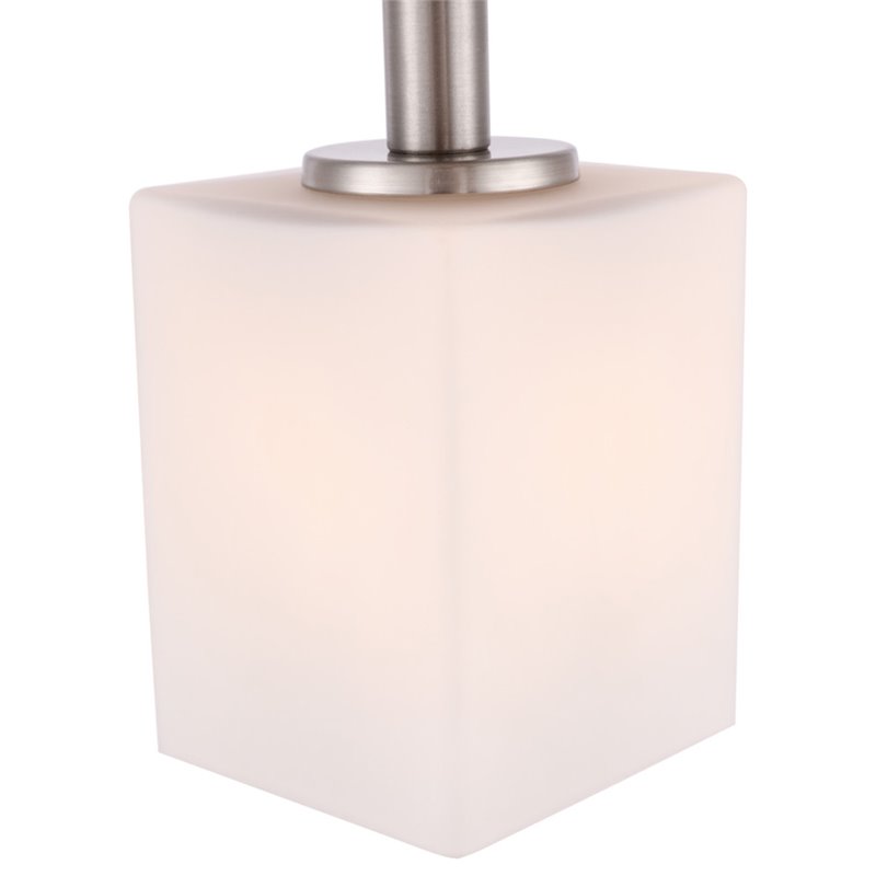Woodbridge Lighting Langston 1-Light Metal Steel Mini Pendant in Satin Nickel