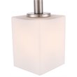 Woodbridge Lighting Langston 1-Light Metal Steel Mini Pendant in Satin Nickel