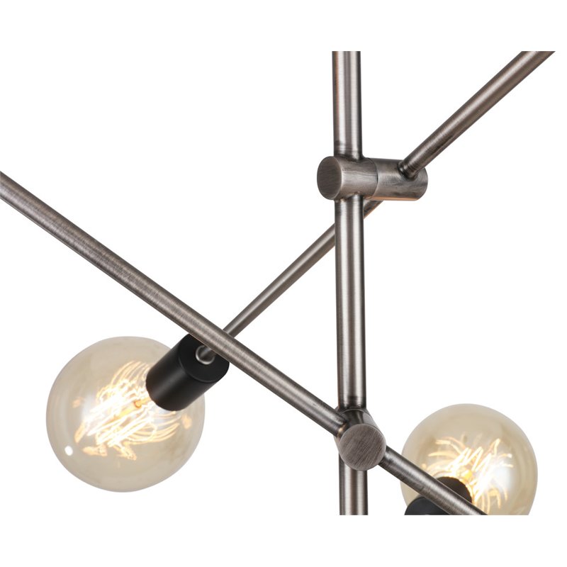 Woodbridge Lighting Reese 6-Light Metal Pendant Chandelier in Antique Nickel