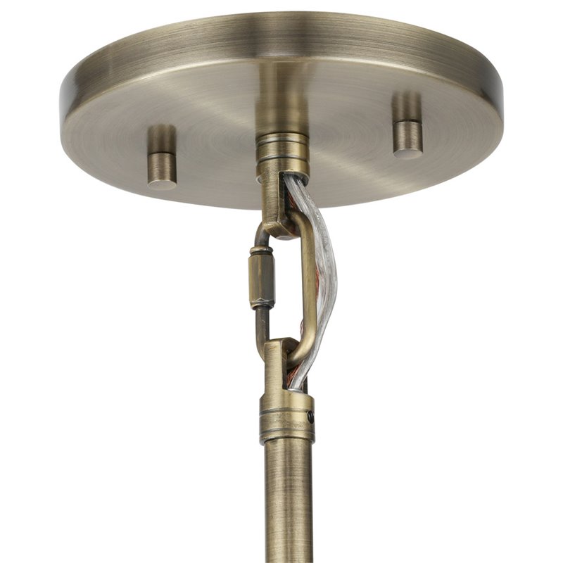 Woodbridge Lighting Reese 6-Light Metal Pendant Chandelier in Antique Nickel