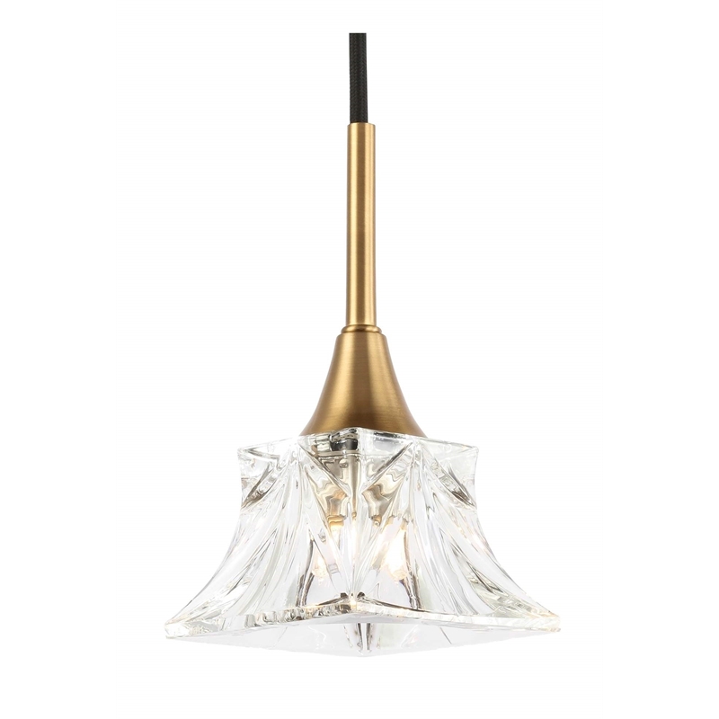 Woodbridge Lighting Christina 3-Light Metal Pendant in Brass/Bronze