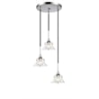 Woodbridge Lighting Christina 3-Light Transitional Metal Steel Pendant in Chrome