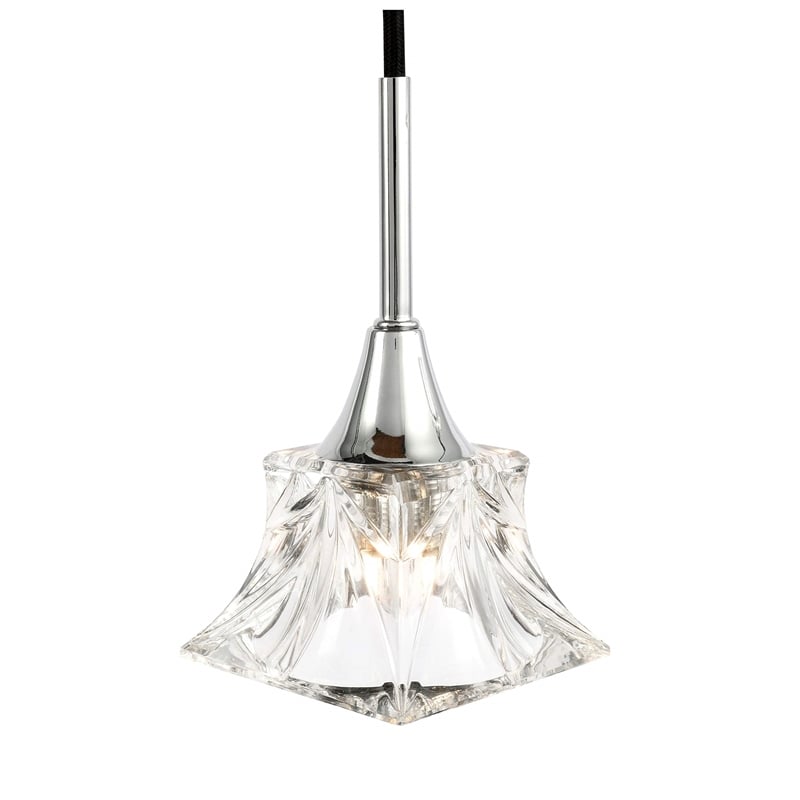Woodbridge Lighting Christina 3-Light Transitional Metal Steel Pendant in Chrome