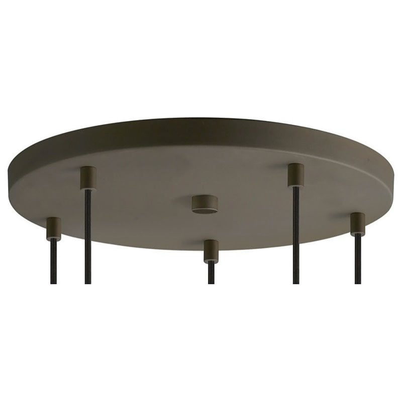 Woodbridge Lighting Christina 5-Light Metal Pendant in Brass/Bronze