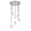 Woodbridge Lighting Christina 5-Light Transitional Metal Steel Pendant in Chrome