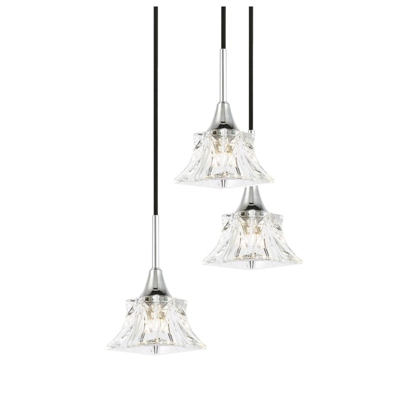 Woodbridge Lighting Christina 5-Light Transitional Metal Steel Pendant in Chrome