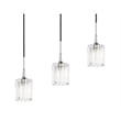 Woodbridge Lighting Regent Park 5-Light Swizzle Glass Linear Pendant in Chrome