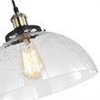 Woodbridge Lighting Fulton Dome Metal Mini Pendant with ST65 Bulb in Brass/Clear