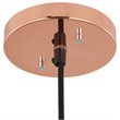Woodbridge Lighting Fulton Dome Metal Mini Pendant with ST73 Bulb in Brass/Clear