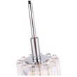 Woodbridge Lighting Candice 1-Light Glass Mini-Pendant in Swizzle/Chrome