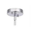 Woodbridge Lighting Jewel 6-Light Cylinder Glass Chandelier in Sand/Chrome