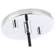 Woodbridge Lighting Bristol 1-Light Glass Mini-Pendant in Chrome/Mercury
