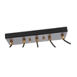 Woodbridge Lighting Chelsea 5Lt Square Linear Pendant in Brass/Bronze/Opal