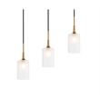 Woodbridge Lighting Chelsea 5Lt Cylinder Linear Pendant in Brass/Bronze/Sand