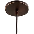 Woodbridge Lighting Venezia 1-Light Glass Mini-Pendant in Bronze/Mosaic Amber