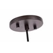 Woodbridge Lighting Venezia 1-Light Glass Mini-Pendant in Bronze/Mosaic Mirror