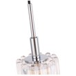 Woodbridge Lighting Candice 3-Light Glass Cluster Pendant in Swizzle/Chrome