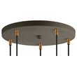Woodbridge Lighting Candice 5-Light Glass Cluster Pendant in Swizzle/Chrome